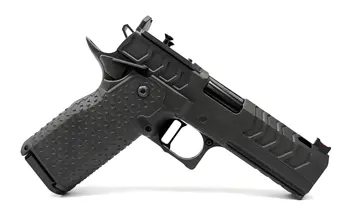 Atlas EOS V2, 9x19mm, DLC Finish, 4.25" Ported Barrel, Steel Frame, Medium Flat Black Trigger, Commander Alpha Grip, Optics Ready, RMR/SRO Plate, 1 16 Rd 120mm Magazine 2 17Rd 126mm Magazines, Optic Not Included, DS 1911